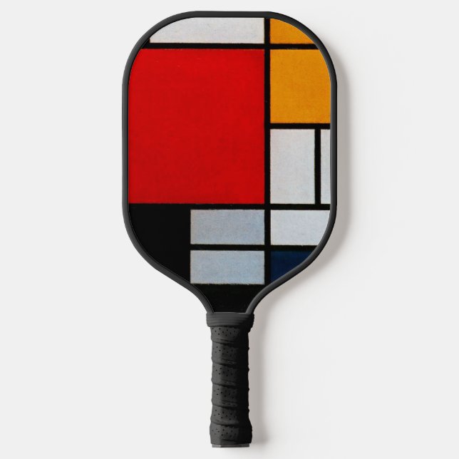 Mondrian - Composition with Large Red Plane Pickleball Paddle (Front)