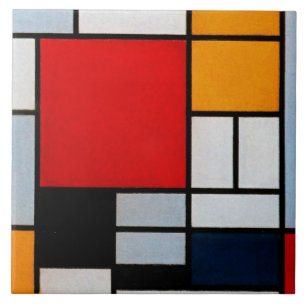 Mondrian - Composition with Large Red Plane Tile