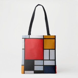 Mondrian - Composition with Large Red Plane Tote Bag