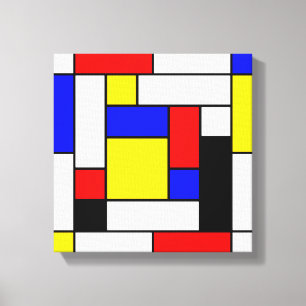 Mondrian Geometric Art 2 Canvas Print