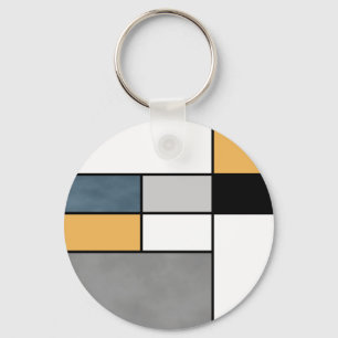 Mondrian inspiration keychain