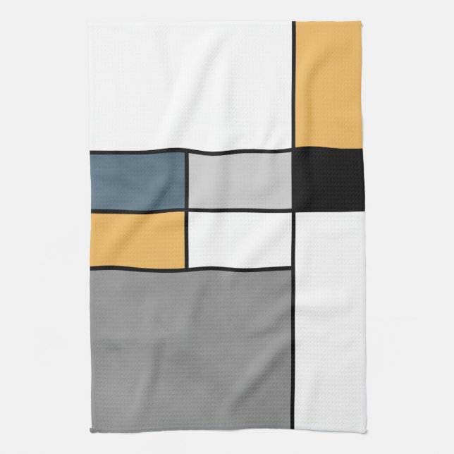 Mondrian inspiration kitchen towel (Vertical)