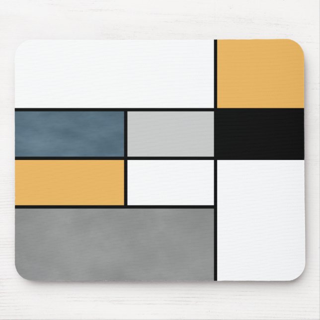 Mondrian inspiration mouse pad (Front)