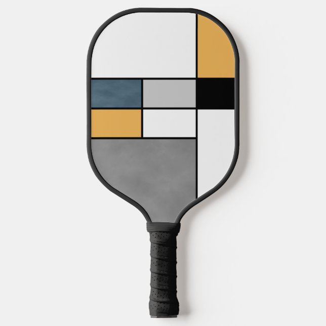 Mondrian inspiration  pickleball paddle (Front)