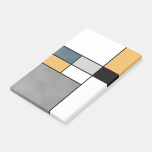 Mondrian inspiration post-it notes