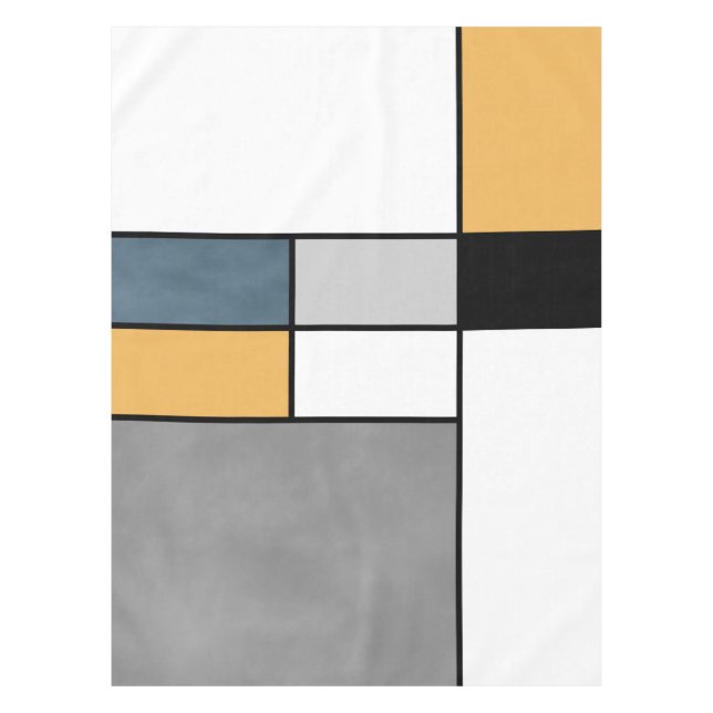 Mondrian inspiration tablecloth (Front)