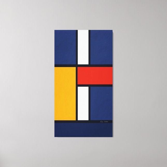 Mondrian Inspired Canvas Print (Front)