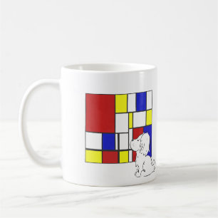 Mondrian Inspired Chamomile Coffee Mug