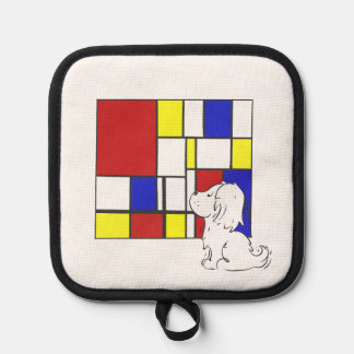 Mondrian Inspired Chamomile Pot Holder