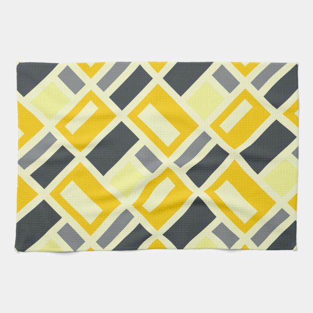 MONDRIAN-INSPIRED KITCHEN TOWEL (Horizontal)