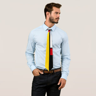 Mondrian Inspired Modern Geometric Style Art Tie