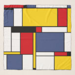 Mondrian Inspired Modern Geometric Style Scarf<br><div class="desc">Mondrian Inspired Modern Geometric Style Art. Simple,  minimalist and clean design.</div>