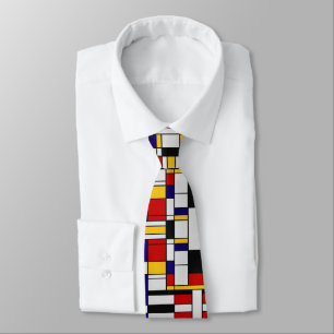 Mondrian Jazz Tie