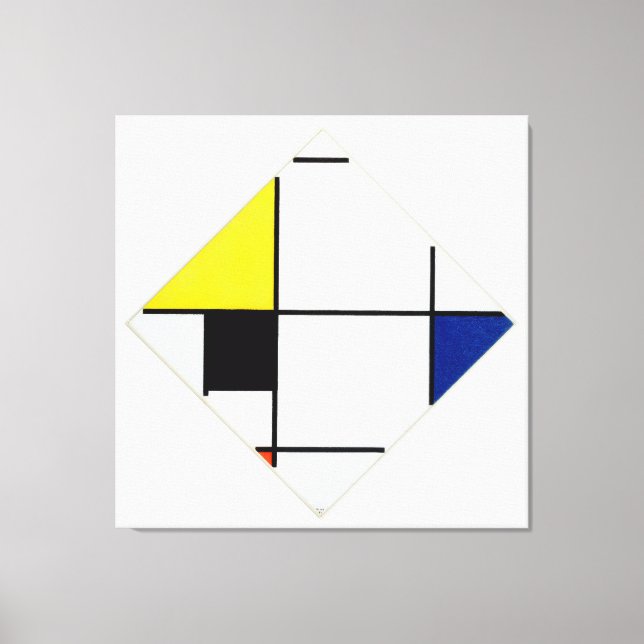 MONDRIAN - LOZENGE COMPOSITION - 1921 - De Stijl - Canvas Print (Front)