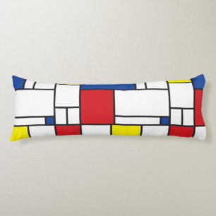 Mondrian Minimalist De Stijl Modern Art Custom Body Pillow
