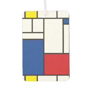 Mondrian Minimalist Geometric De Stijl Modern Art Air Freshener