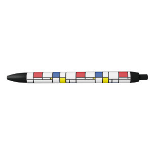 Mondrian Minimalist Geometric De Stijl Modern Art Black Ink Pen