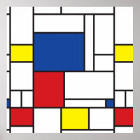 Mondrian Minimalist Geometric De Stijl Modern Art