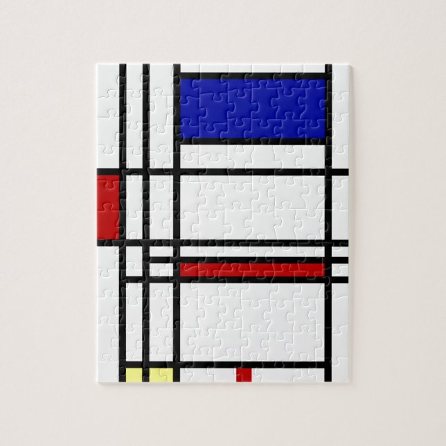 Mondrian Modern Art ~ 8 x 10 Jigsaw Puzzle (Vertical)