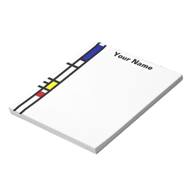 Mondrian Modern Art Notepad (Rotated)