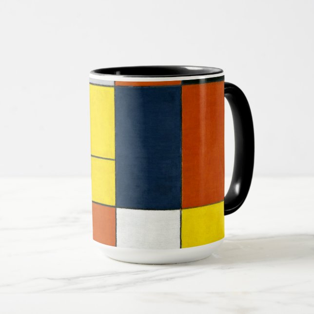 Mondrian - No. VI, Composition No. II, Mug (Front Right)