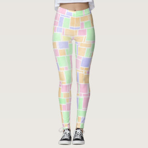 Mondrian Pastel Leggings