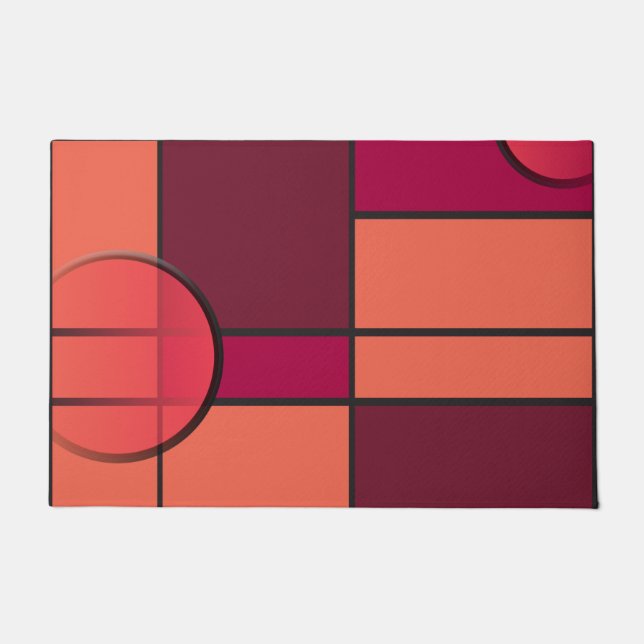 Mondrian & red doormat (Front)