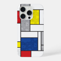 Mondrian Retro Circles Minimalist De Stijl Mod Art