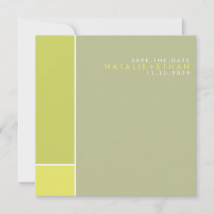 Mondrian Retro Mod Art Colourful Save The Date