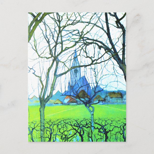 Mondrian - St. Jacob's Church by Piet Mondrian Postcard (Front)