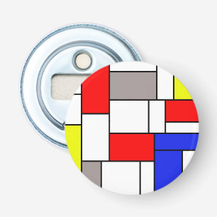 Mondrian style bottle opener