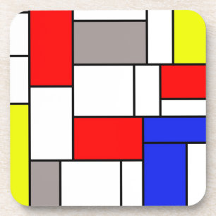 Mondrian style coaster