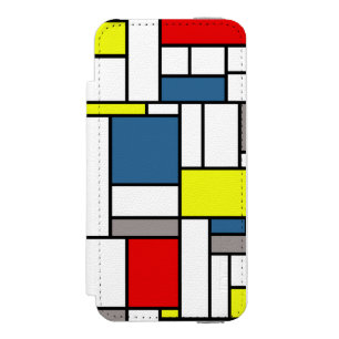 Mondrian style design incipio watson™ iPhone 5 wallet case