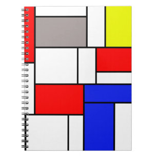 Mondrian style notebook