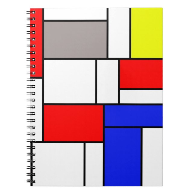 Mondrian style notebook (Front)