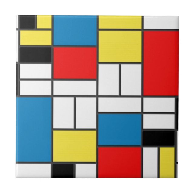 Mondrian Style Tile (Front)