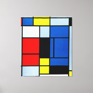 MONDRIAN - TABLEAU No. I - 1921-25  - De Stijl - Canvas Print