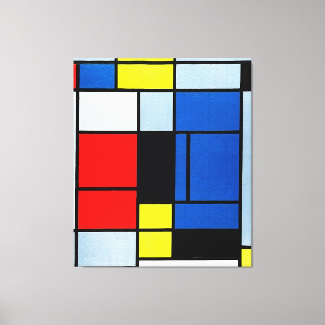 MONDRIAN - TABLEAU No. I - 1921-25  - De Stijl - Canvas Print (Front)