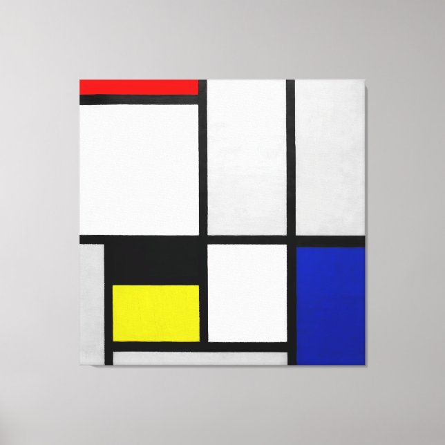 MONDRIAN - TABLEAU No. III - 1922-1925 - De Stijl  Canvas Print (Front)