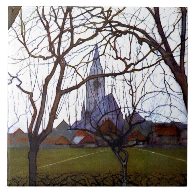 Mondrian - Village Church Tile (Front)