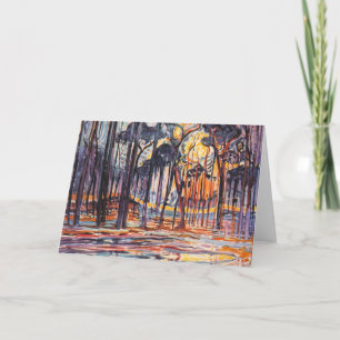 Mondrian - Woods Near Oele, Card