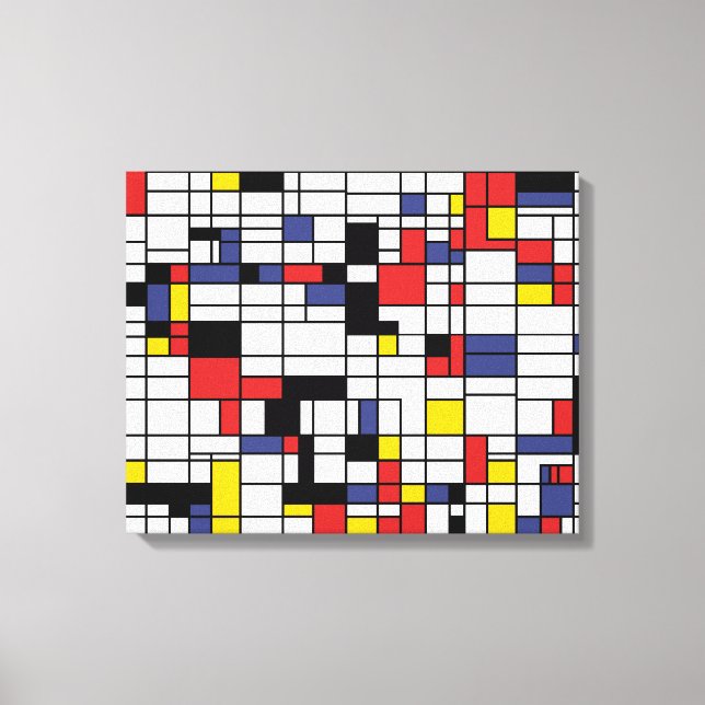 Mondrianesque  canvas print (Front)