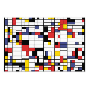 Mondrianesque photo print