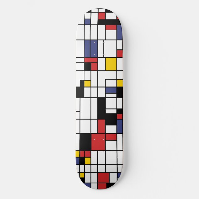 Mondrianesque  skateboard (Front)