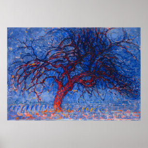 Mondrian's The Red Tree Poster
