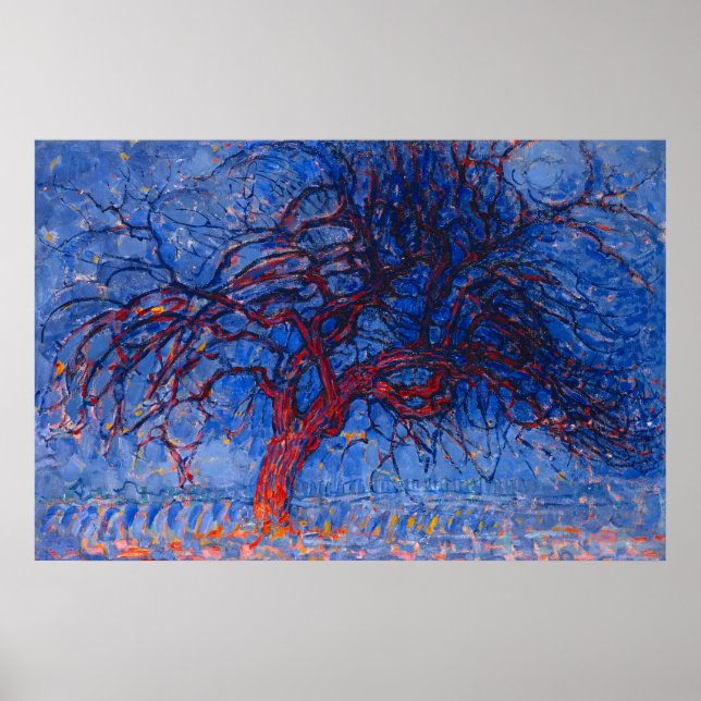 Mondrian's The Red Tree Poster (Front)