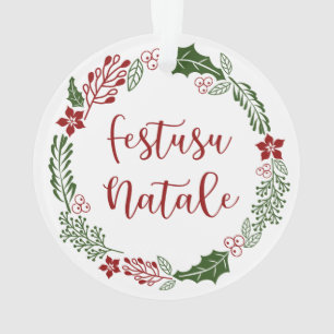 Monégasque Merry Christmas Wreath, Festusu Natale