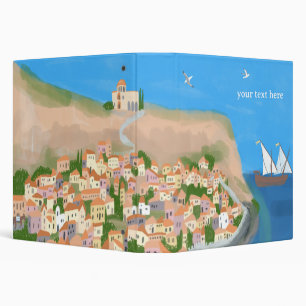 Monemvasia Greece Island Travel Europe CUSTOM Binder