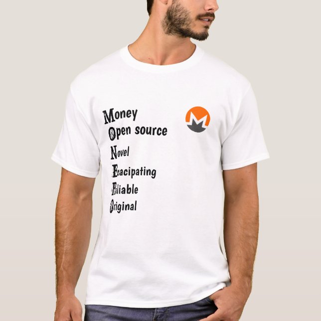 monero acrostic T-Shirt (Front)