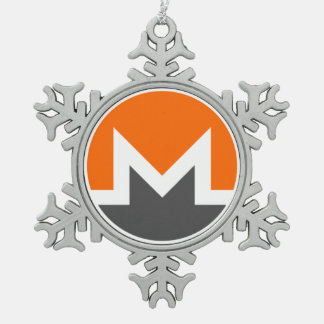 Monero Pewter Snowflake Christmas Tree Ornament